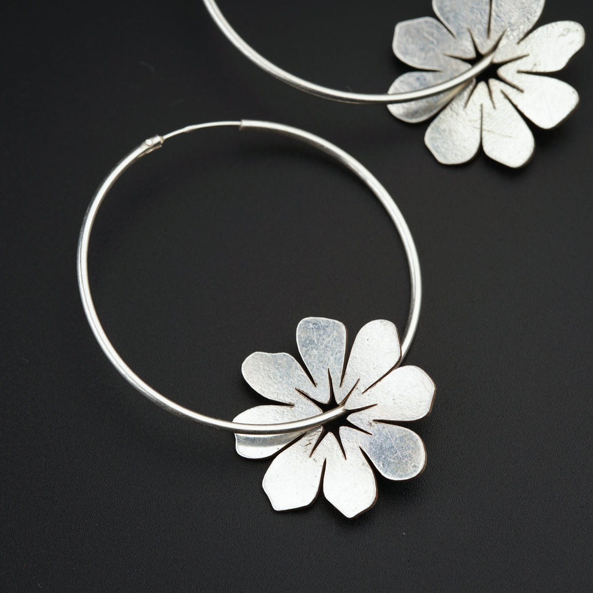 Cosmos Flower Hoops