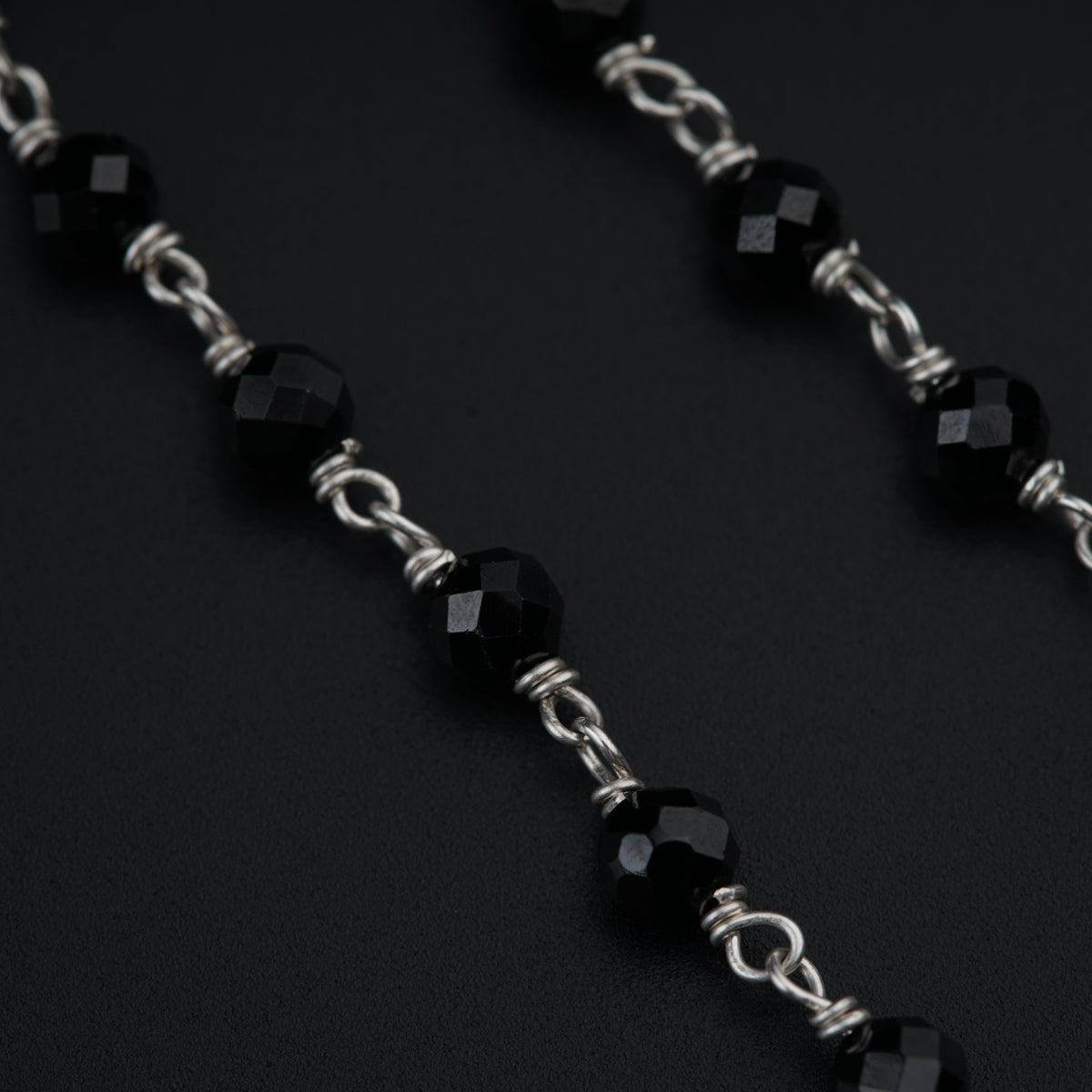 Silver Mangalsutra with Antique Pendant