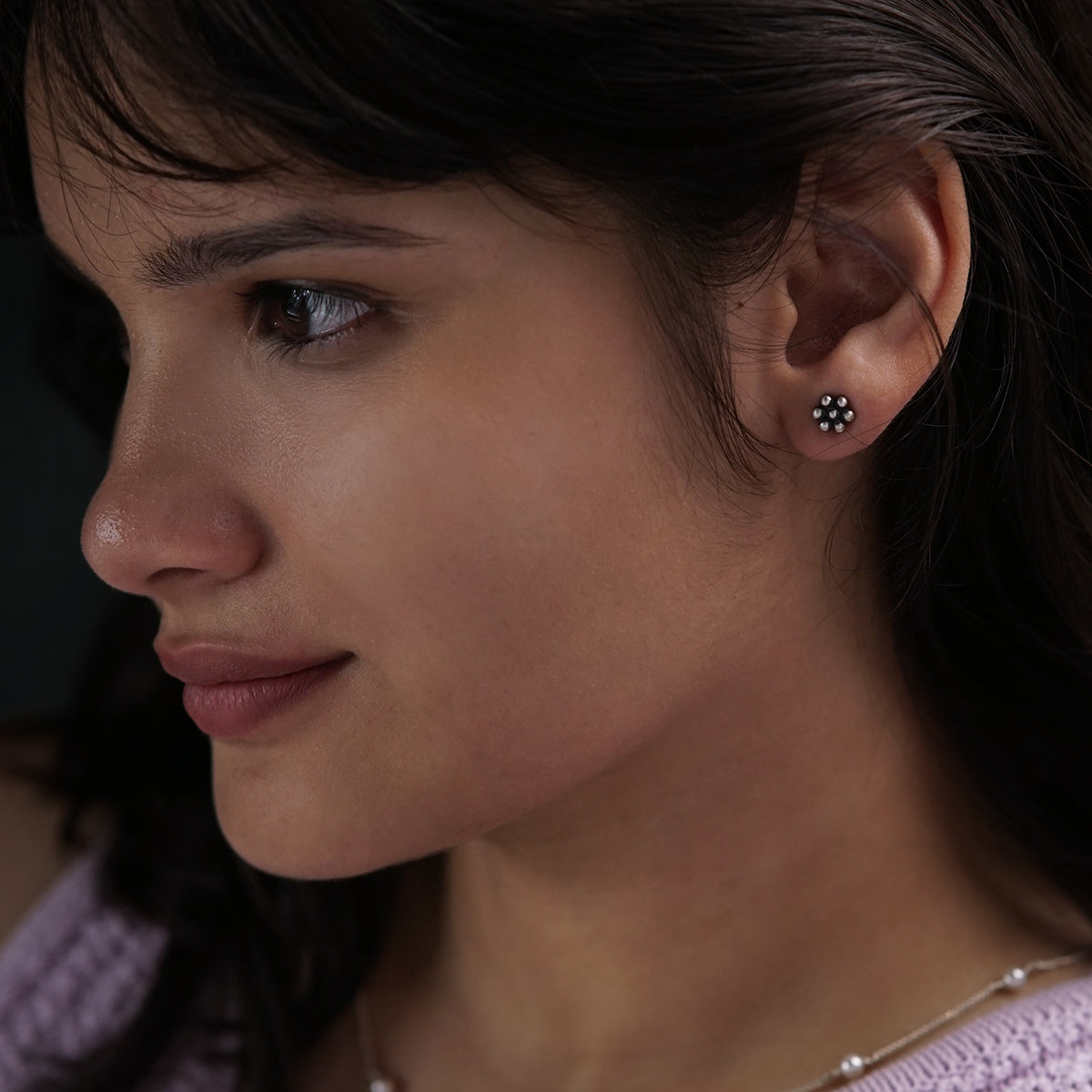 Itihaas Kudi Tiny Stud Earrings for Second Piercing