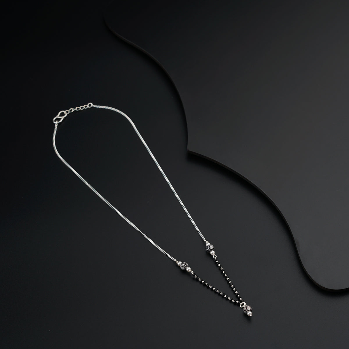 Handmade Silver Bead Mangalsutra