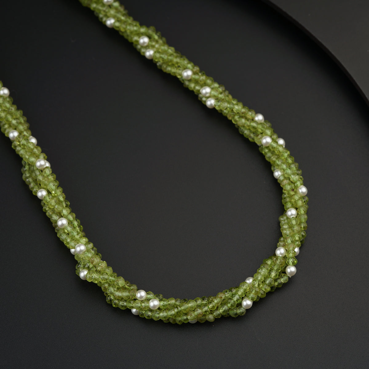 Semi Precious Peridot Necklace