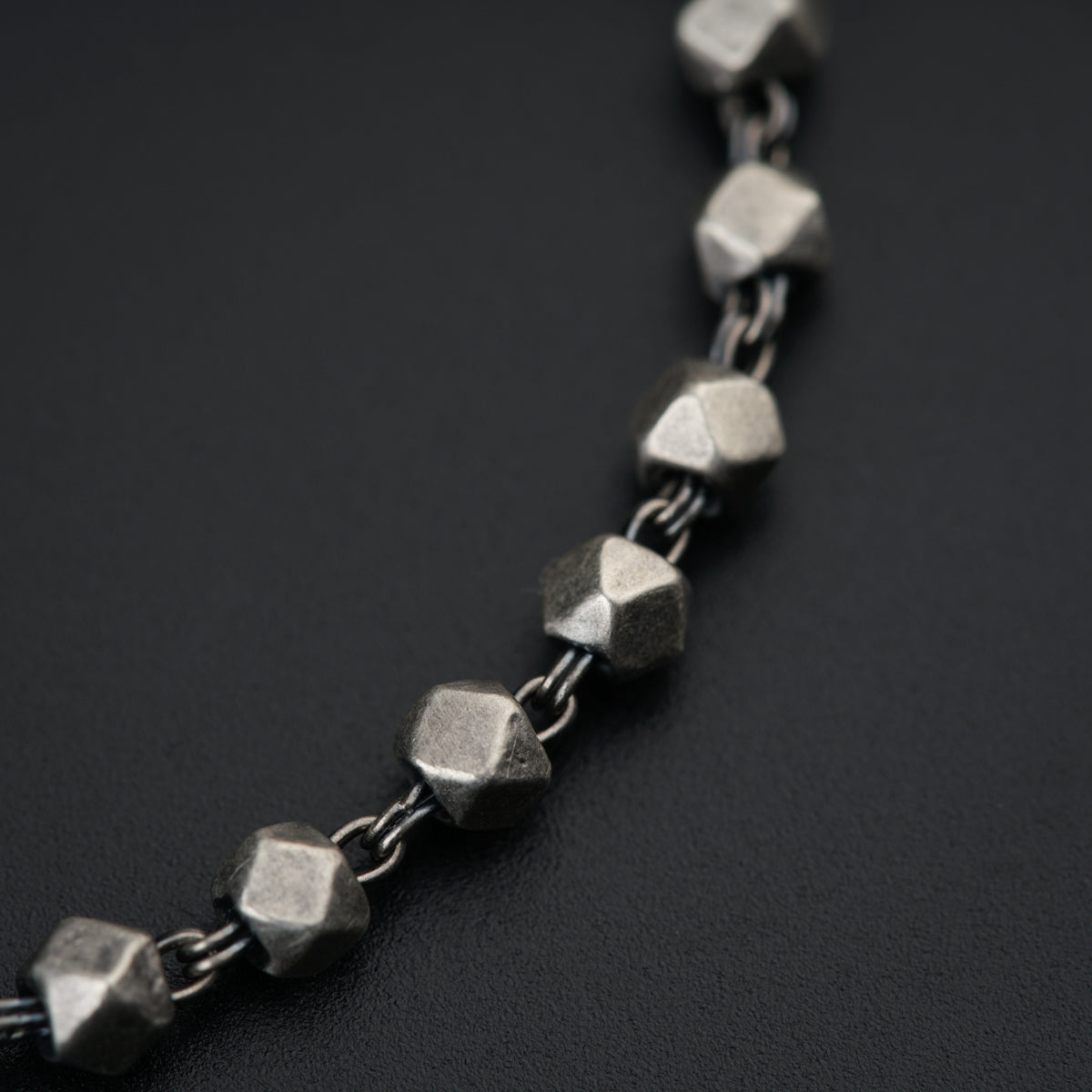 Handmade Silver Ashtapailu Bead Mangalsutra