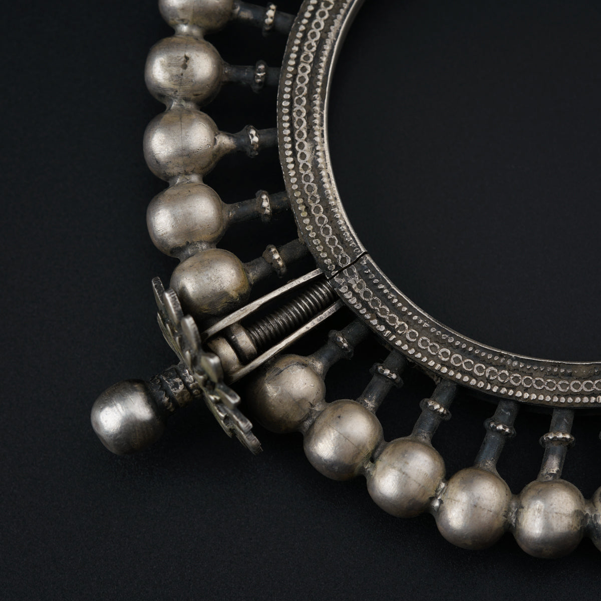 Antique Silver Bangles (Pair)