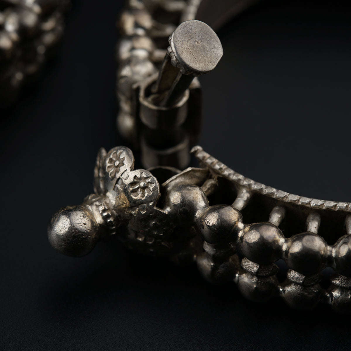 Antique Silver Bangles (Pair)