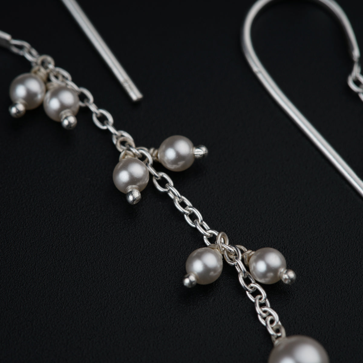 a close up of a pair of earrings