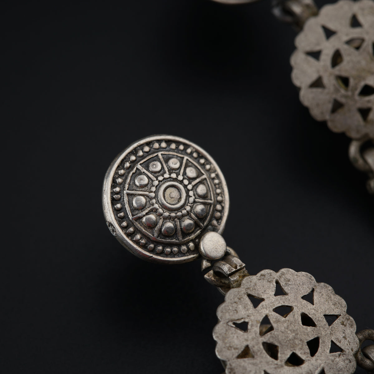 Antique Silver Earrings