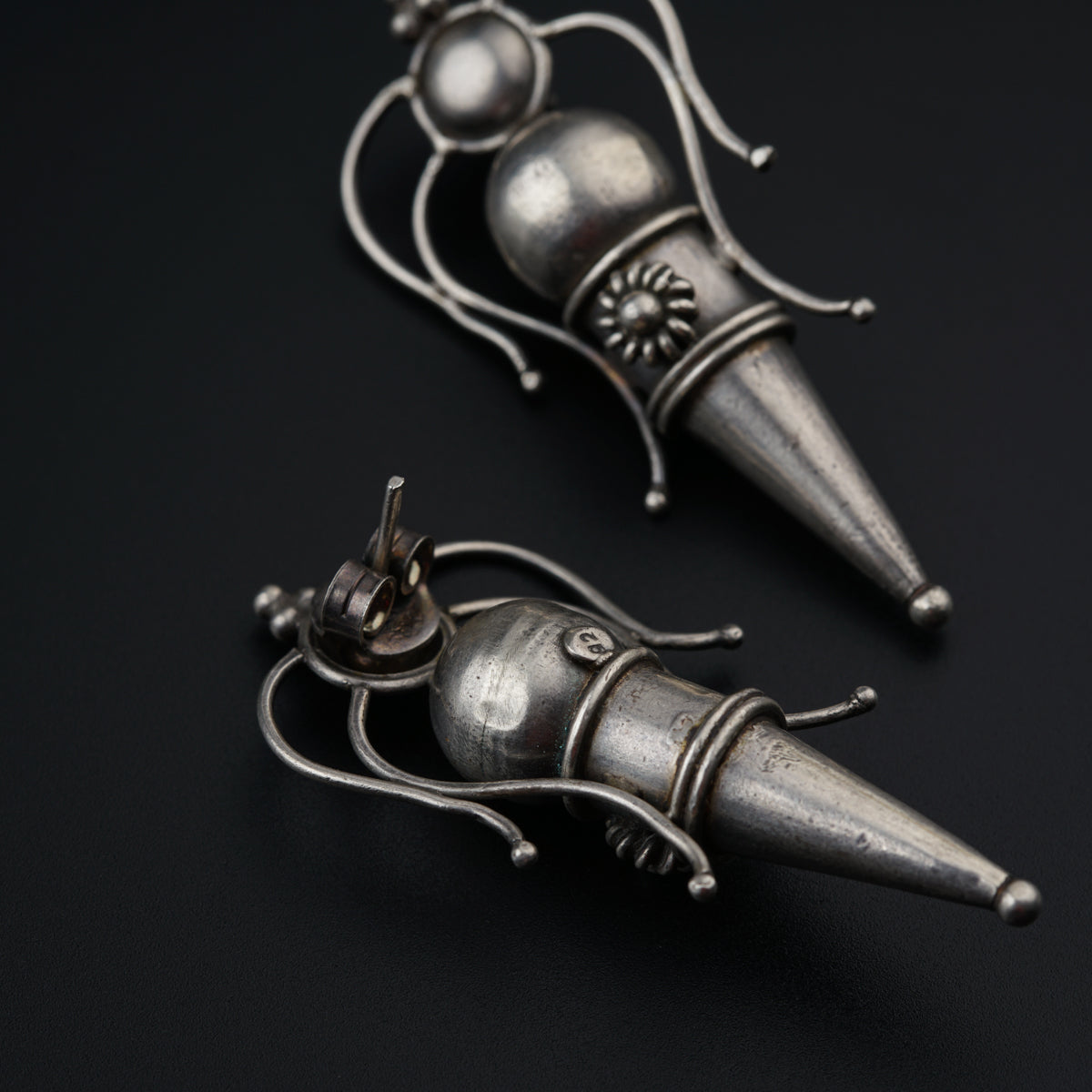 Antique Silver Earrings