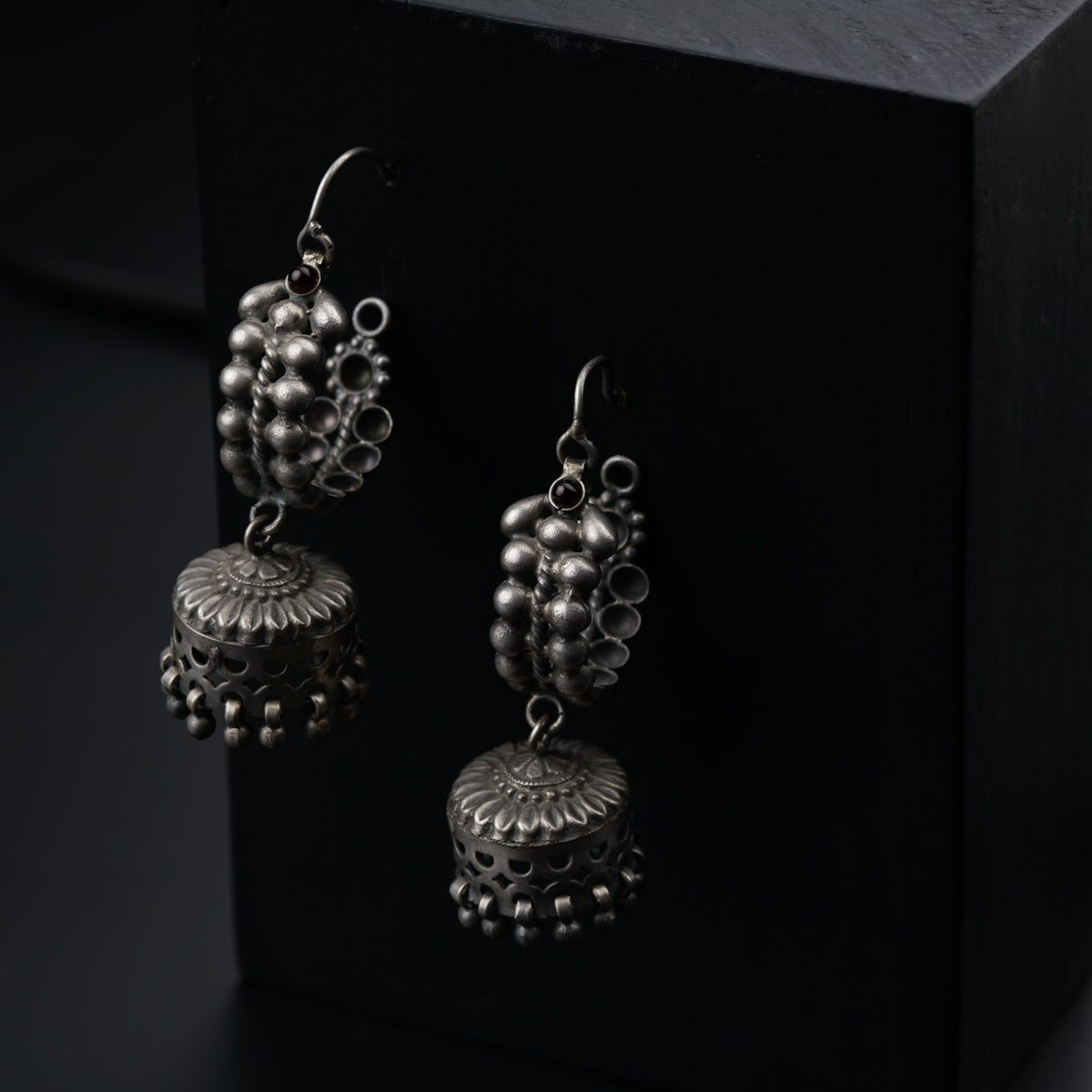 Antique Silver Jhumki