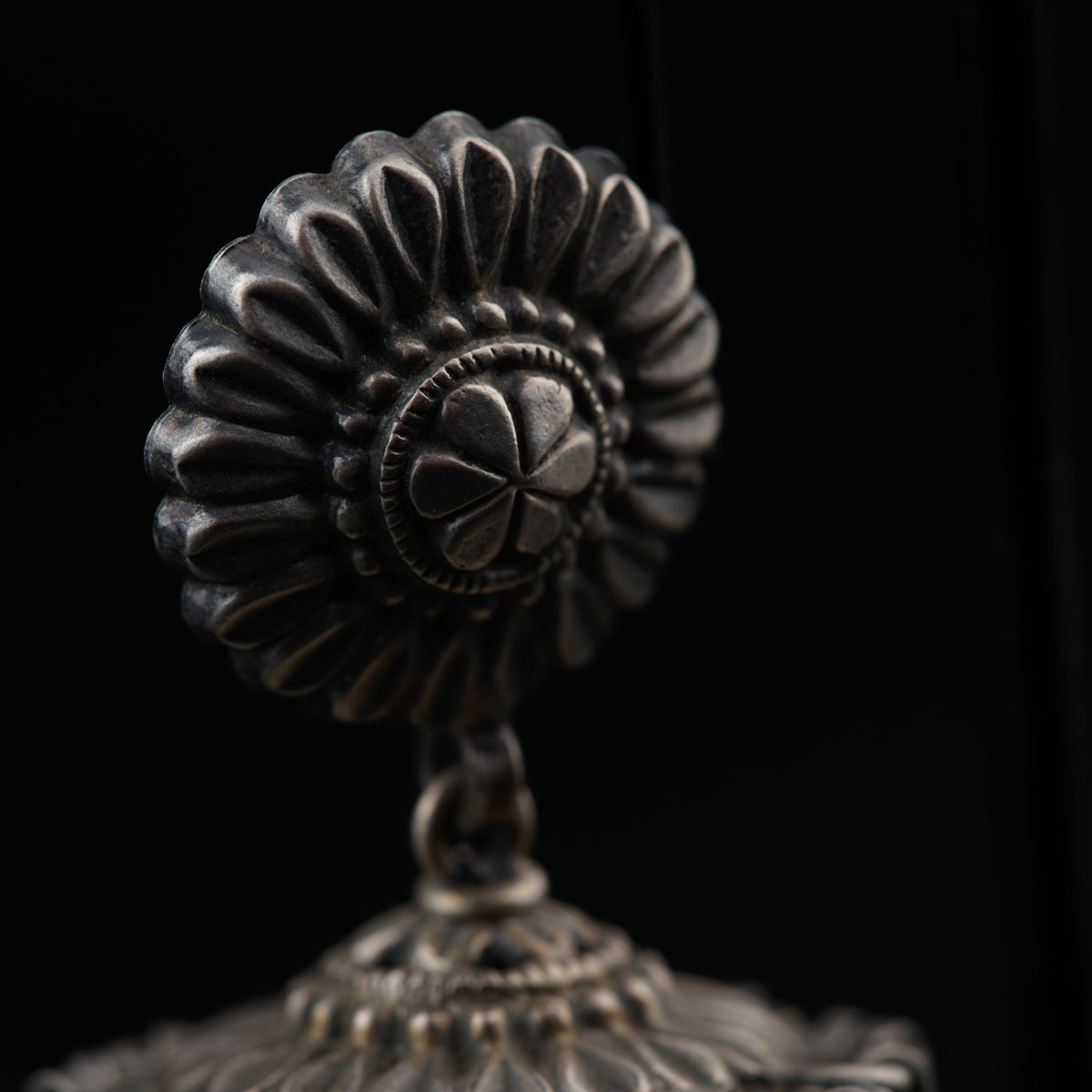 Antique Silver Jhumkis