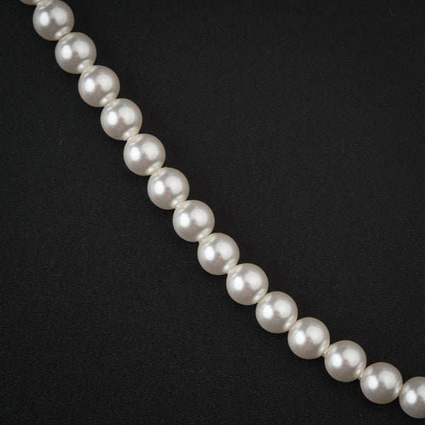 Pearl Beaded Necklace in sterling silver