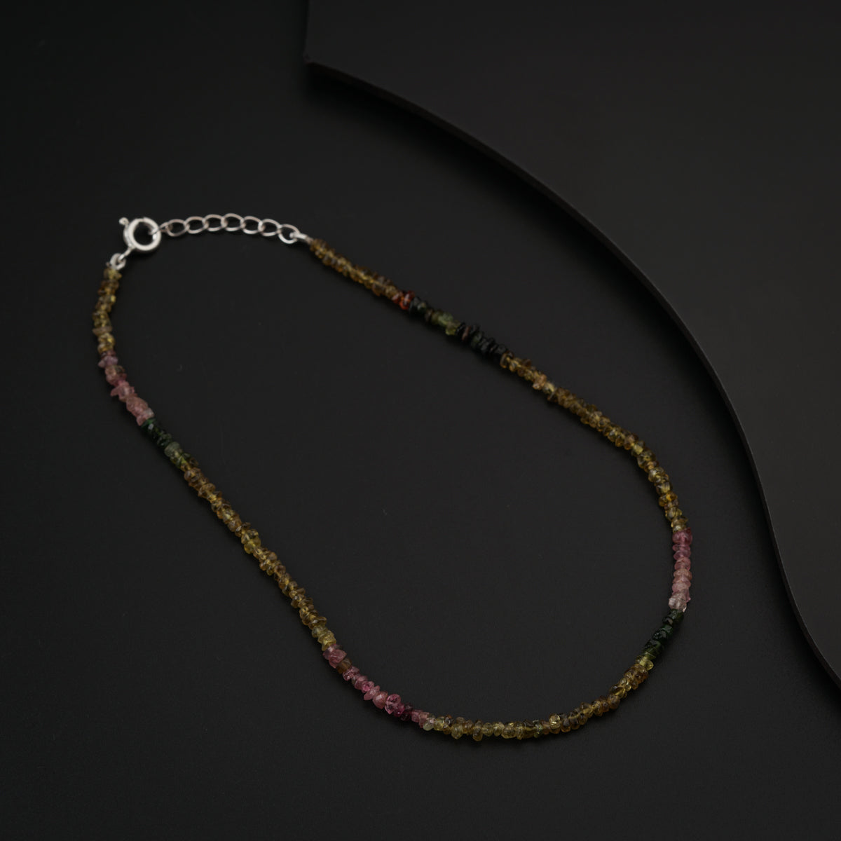 Multicolor Semi Precious Stones Anklet