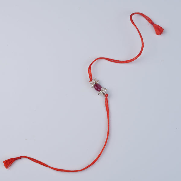 Ruby & Pearl Bunch Rakhi (Project Handmade)