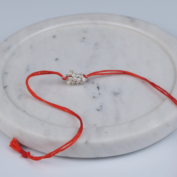 Pearl Bunch Rakhi (Project Handmade)