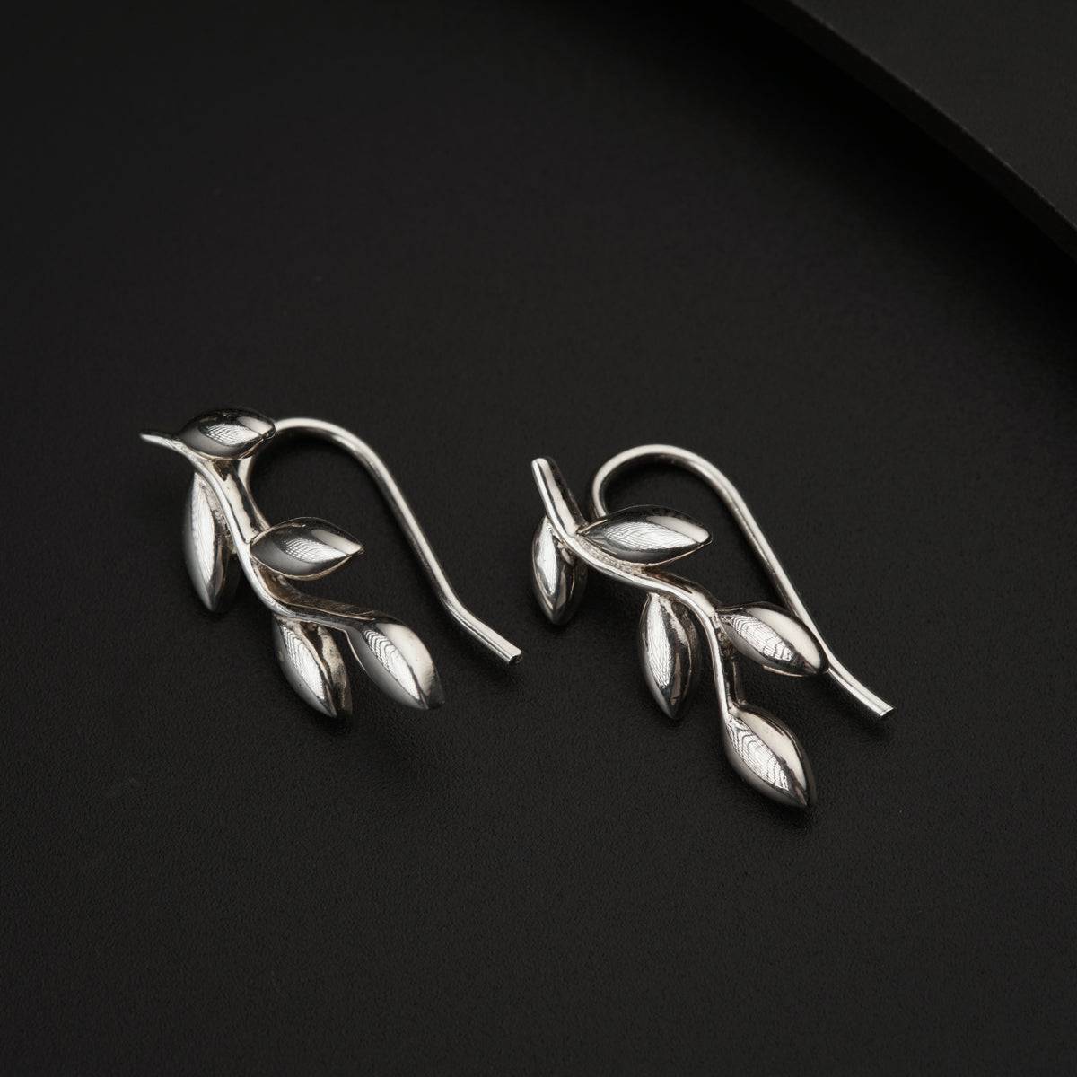 Silver Leaf Earrings