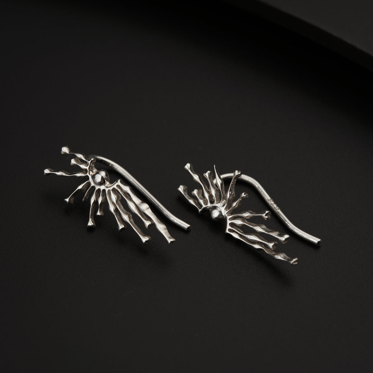 Silver Sparkle Earcuffs