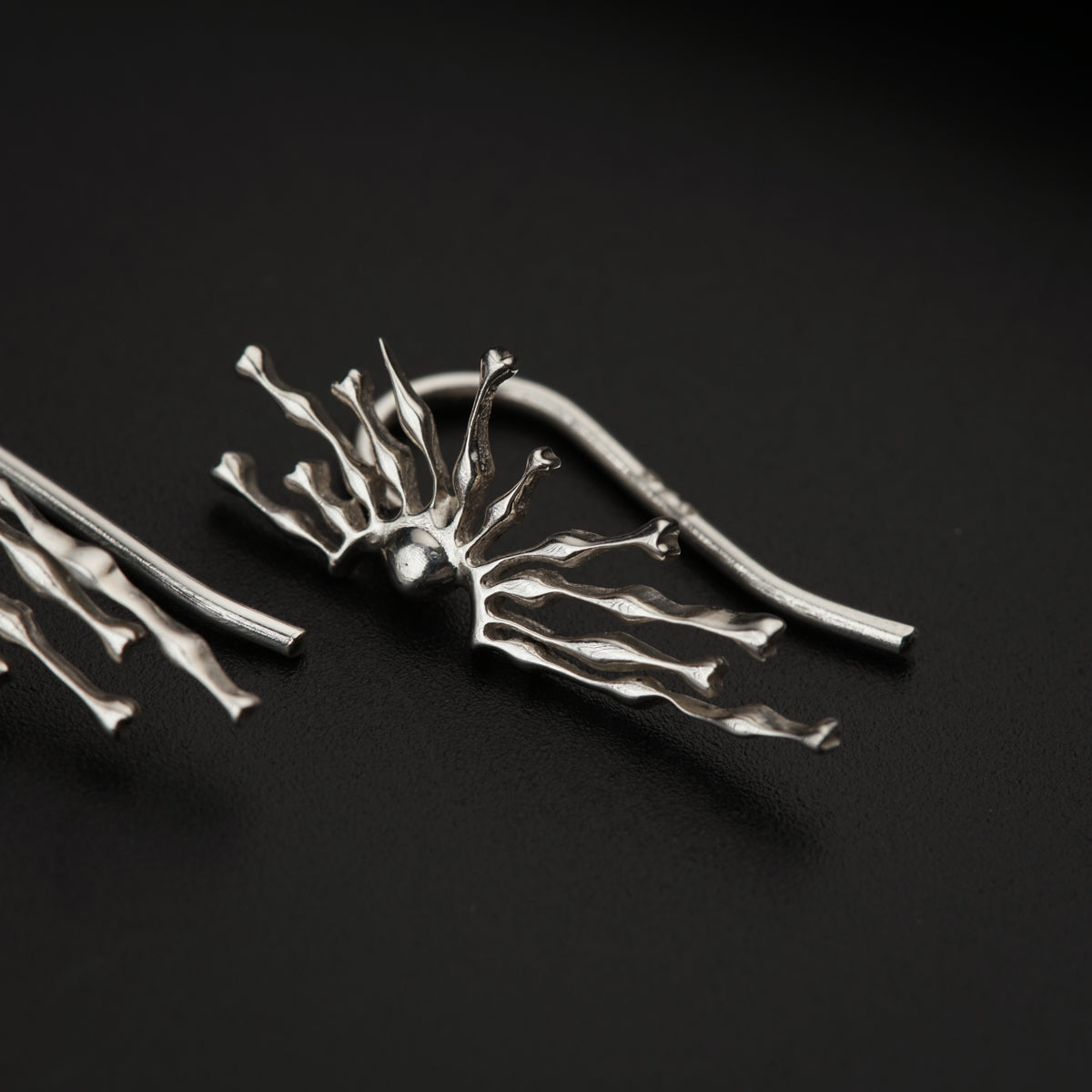 Silver Sparkle Earcuffs