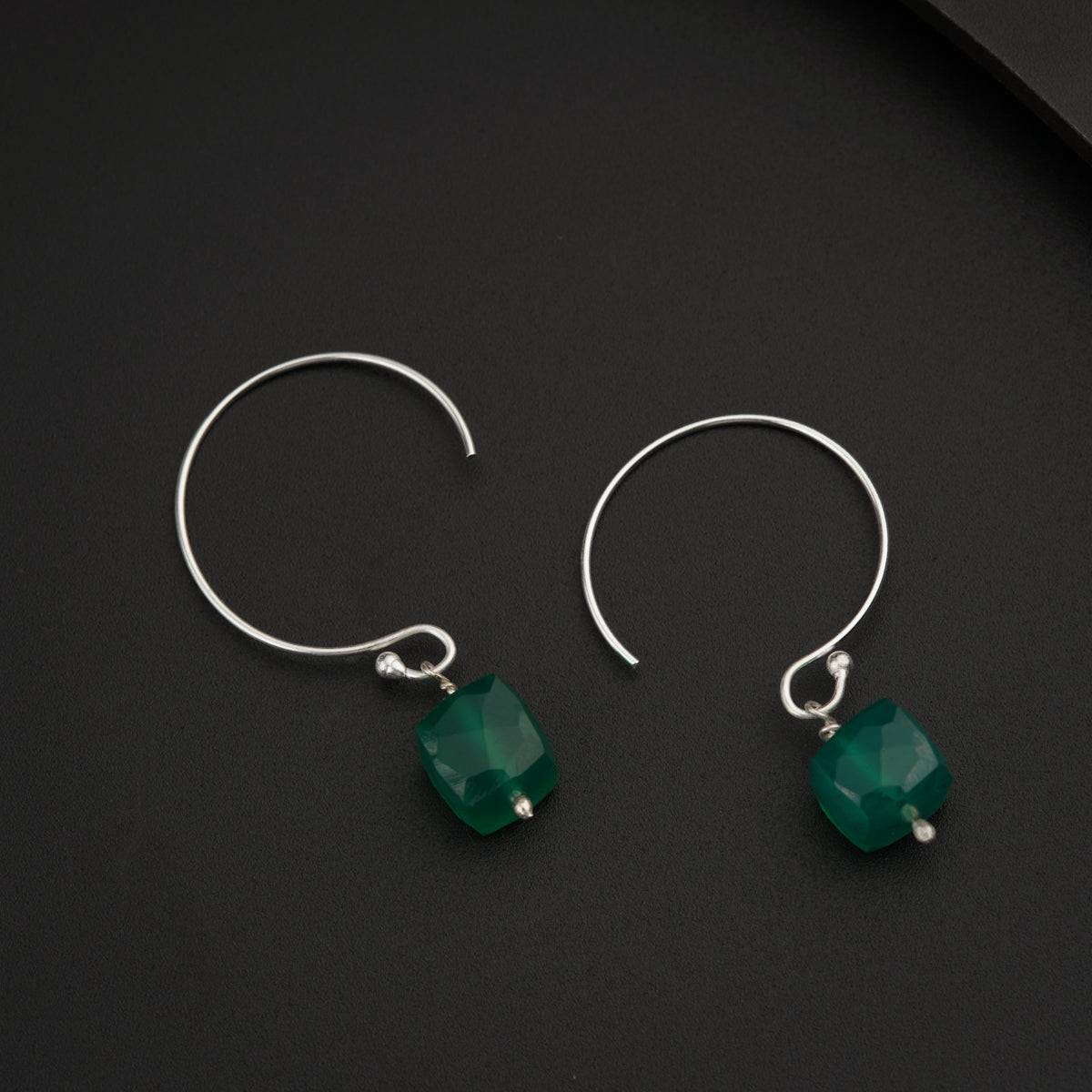 Green Onyx Earring