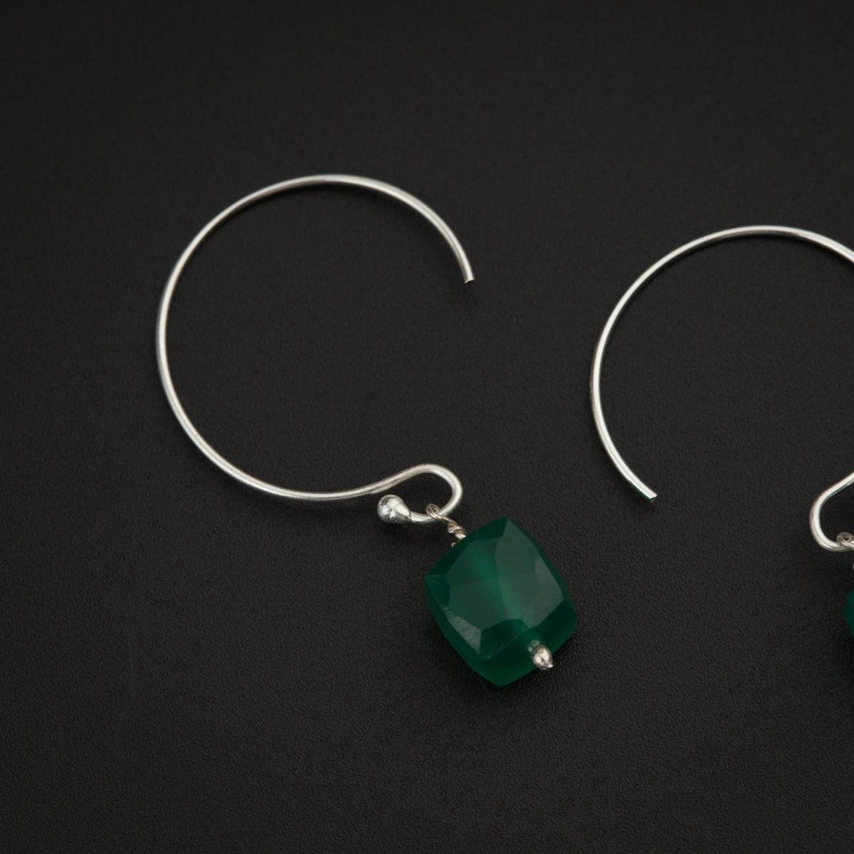 Green Onyx Earring