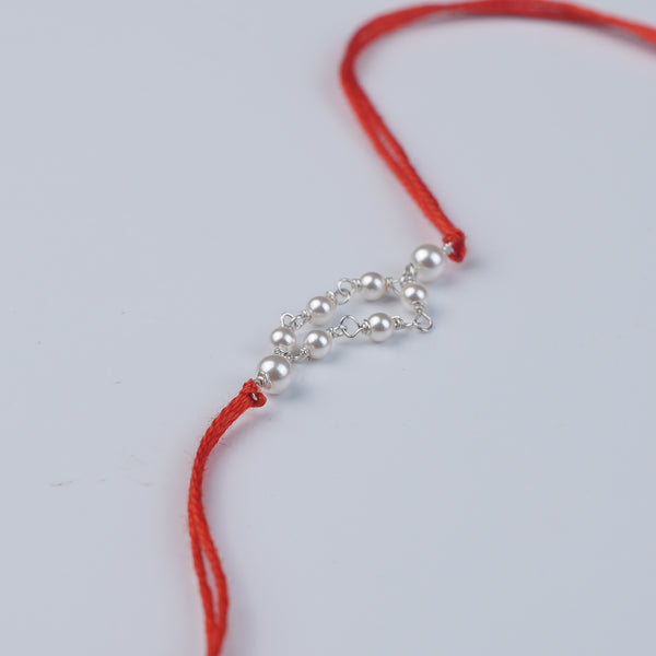 Pearl Ganthan Rakhi (Project Handmade)