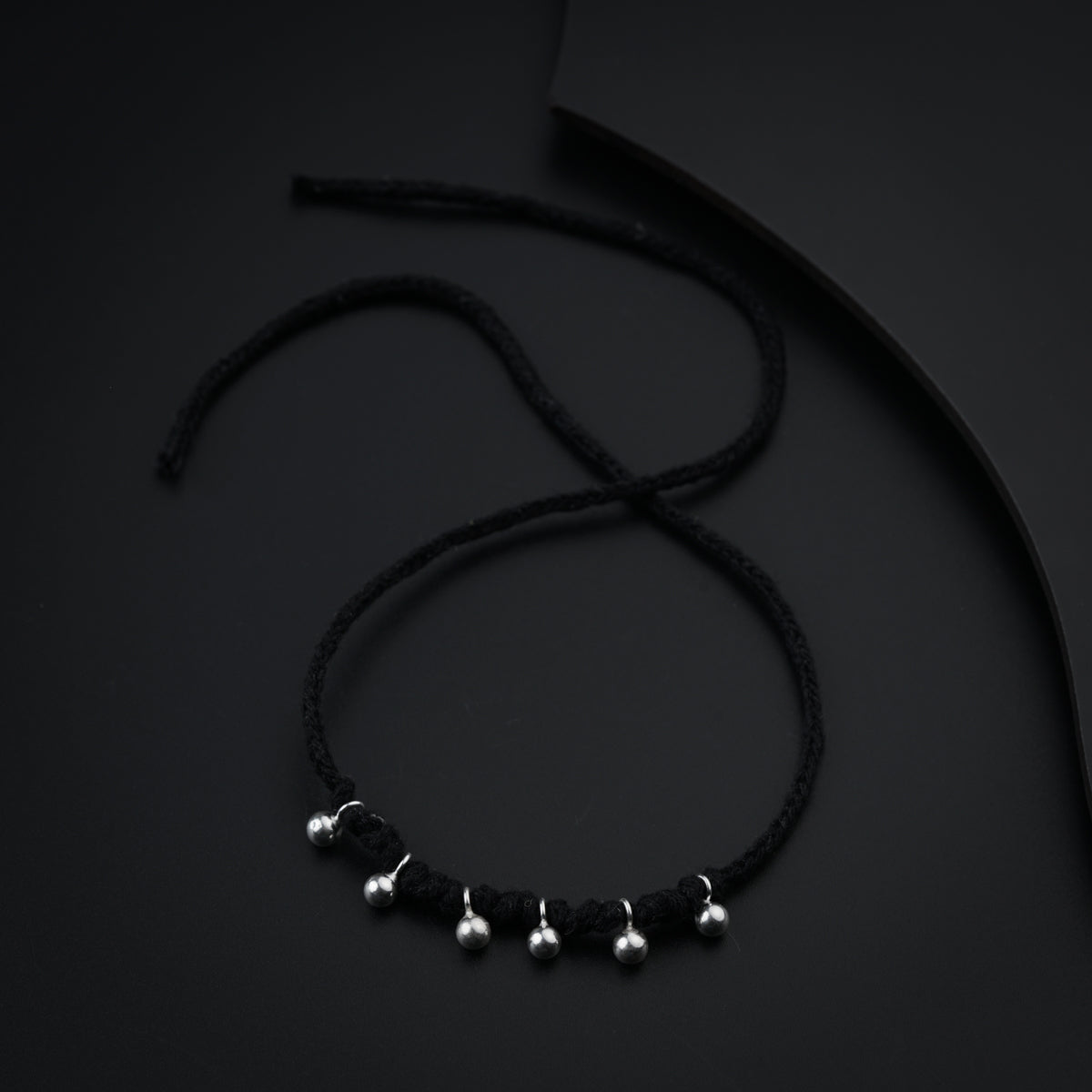 Silver Beads Anklet