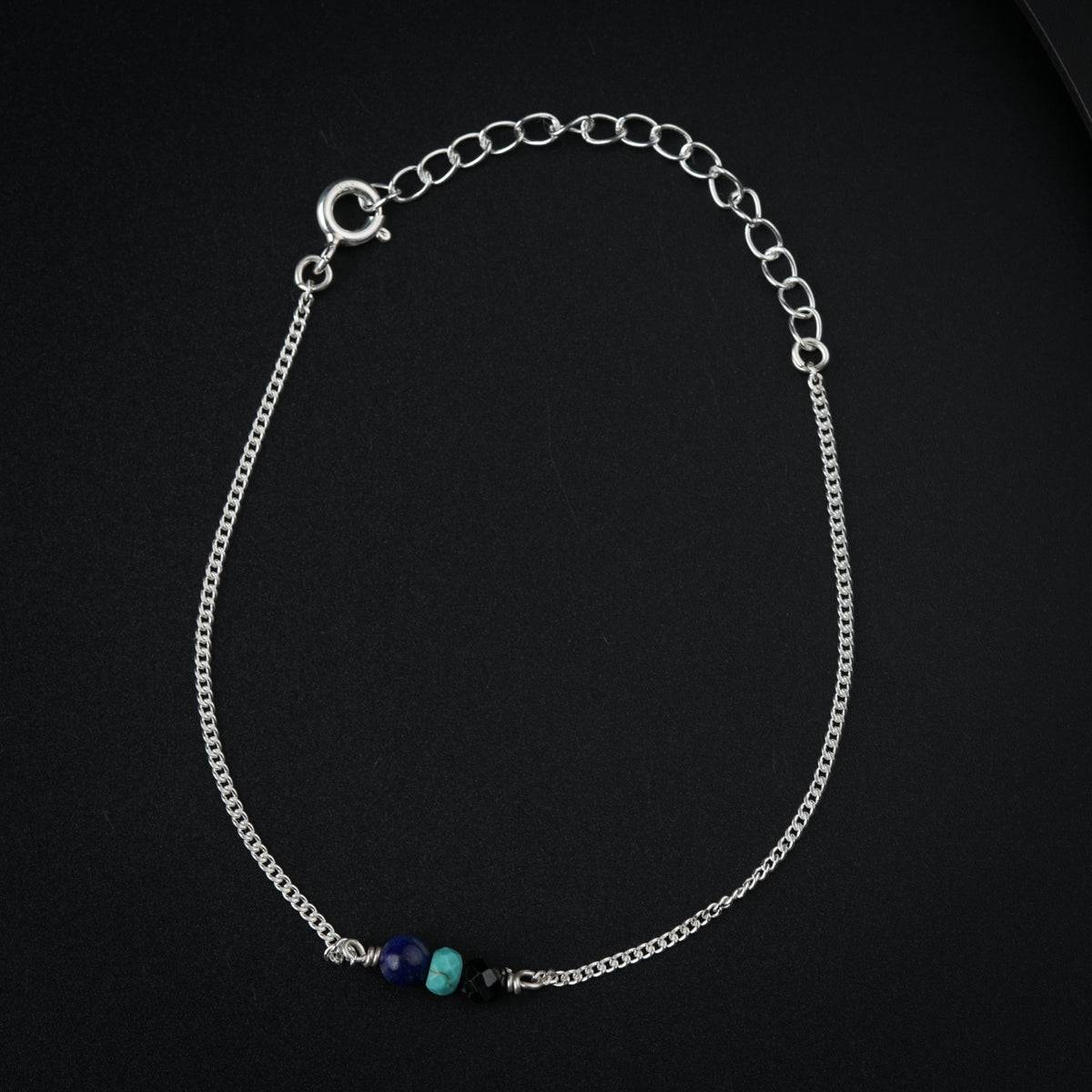 Silver Evil Eye Chain Bracelet