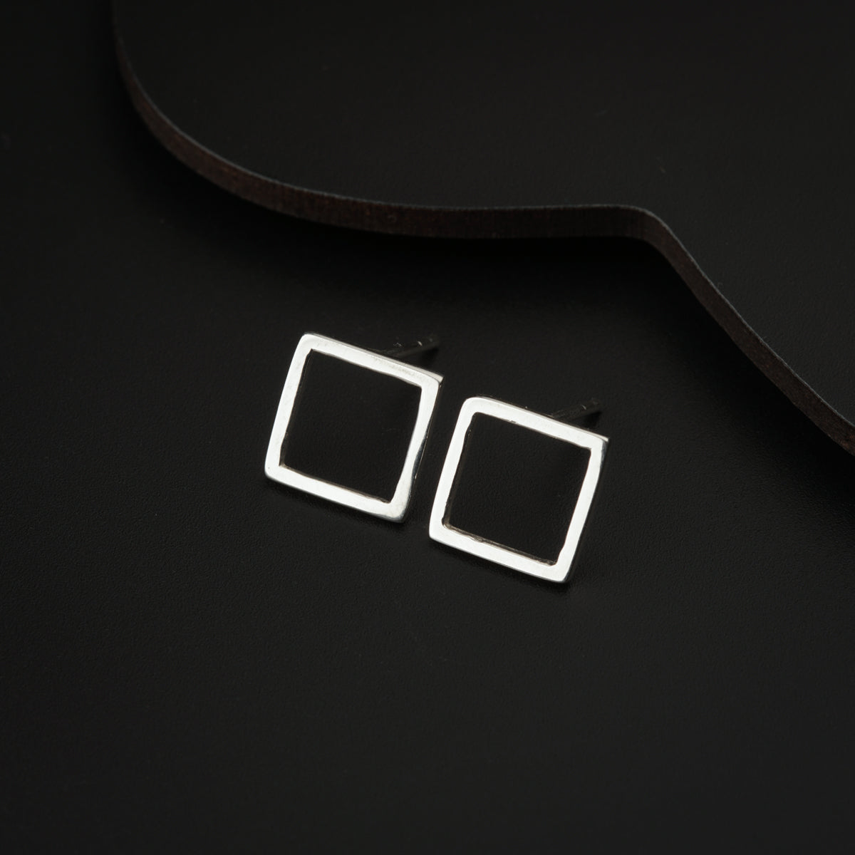Tiny Silver Square Studs | 92.5 Silver