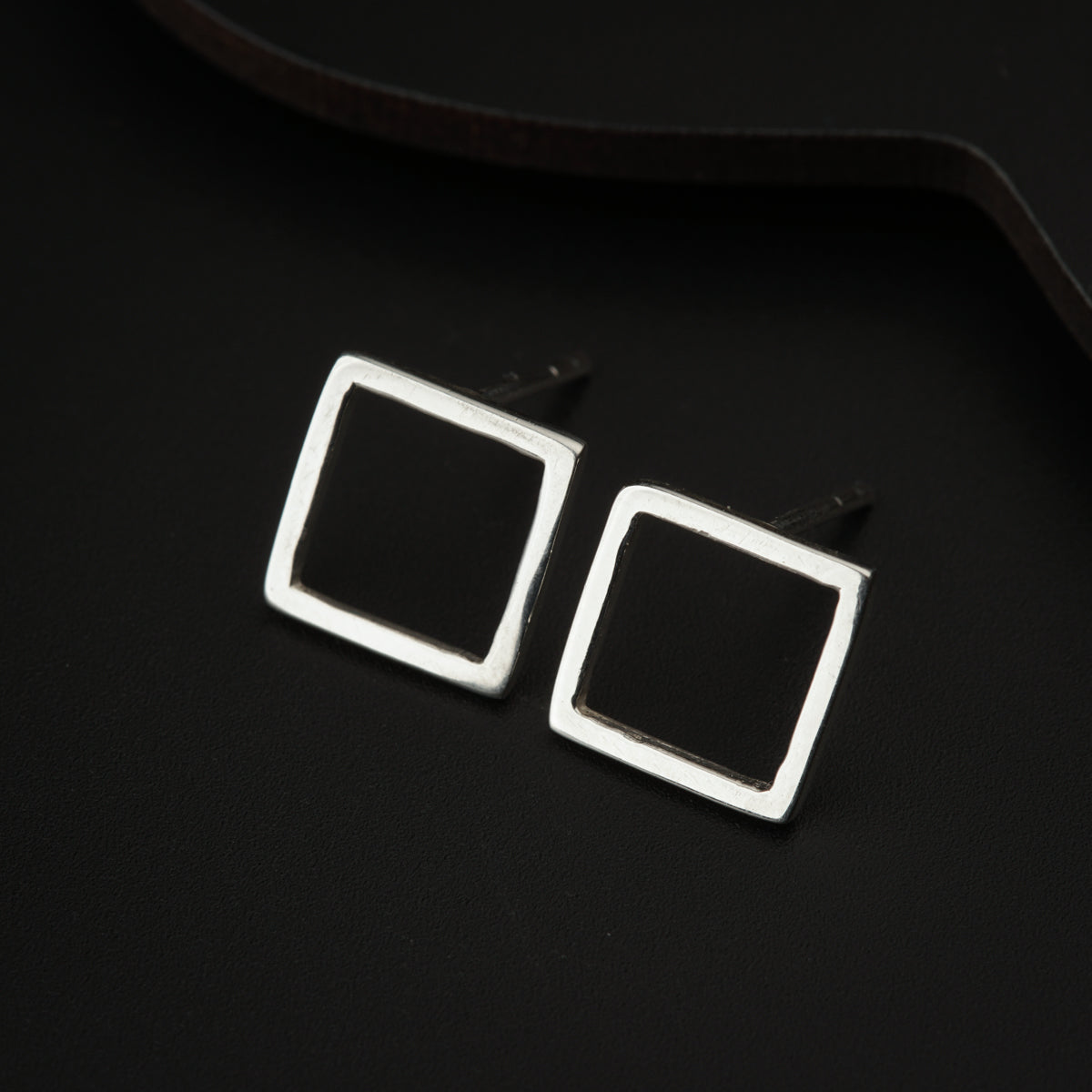 Tiny Silver Square Studs | 92.5 Silver