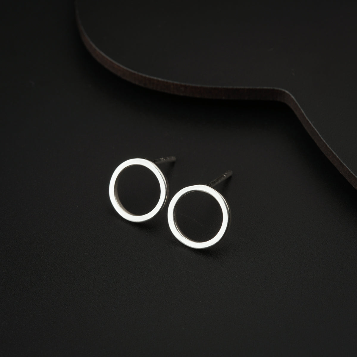 Tiny Silver Round Studs