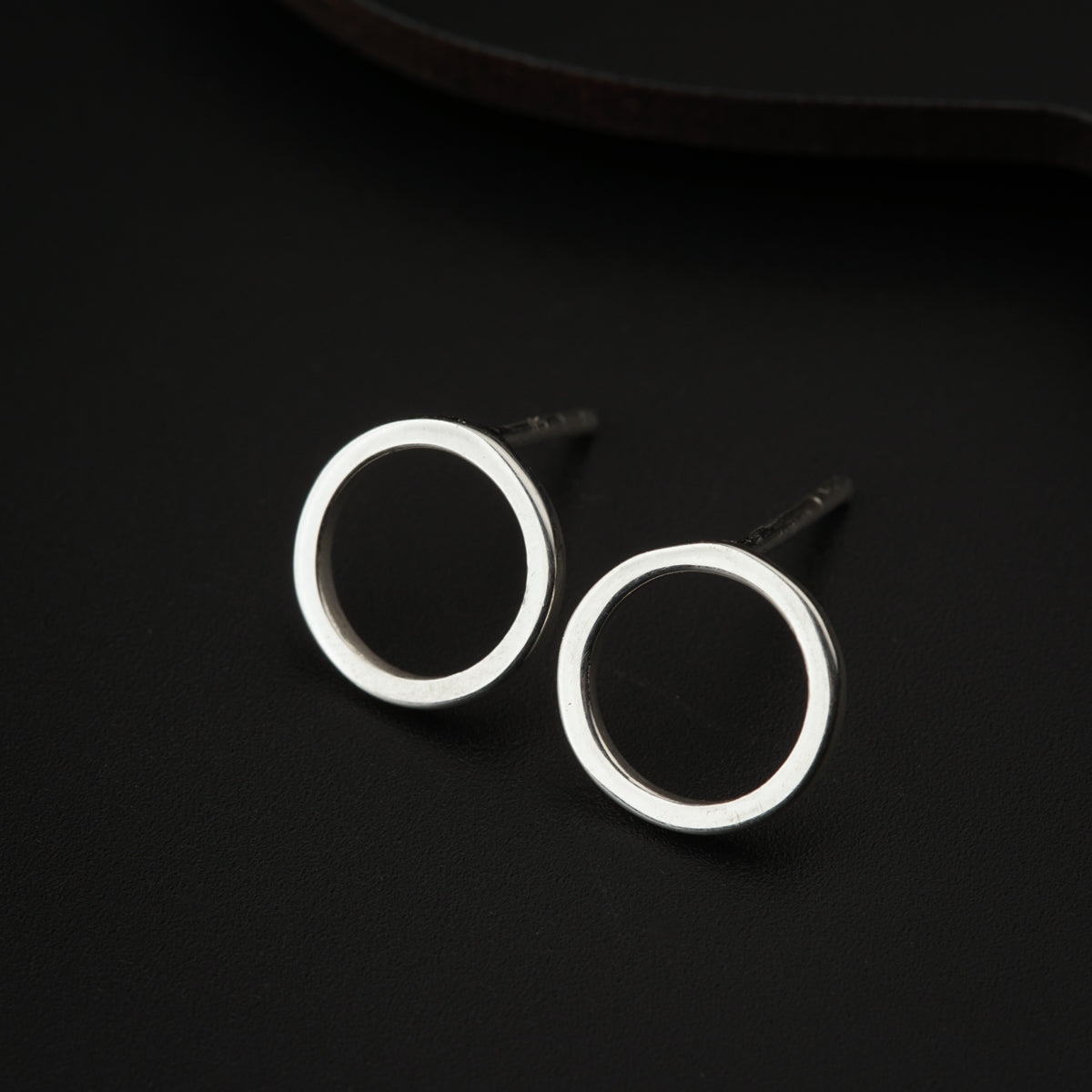 Tiny Silver Round Studs