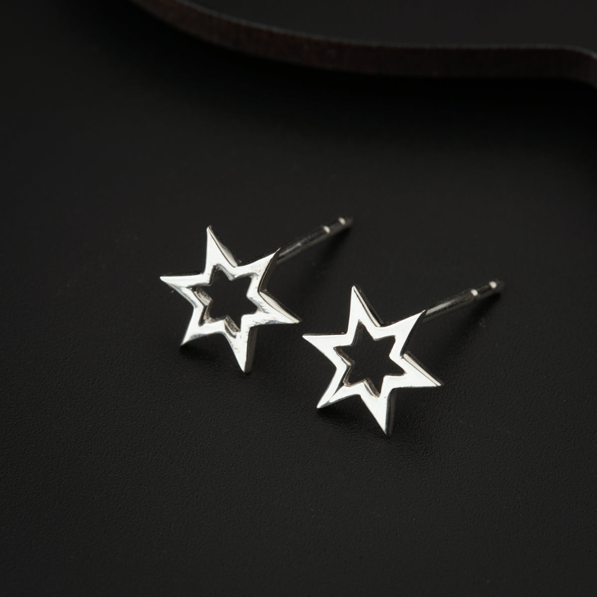 Tiny Silver Star Studs