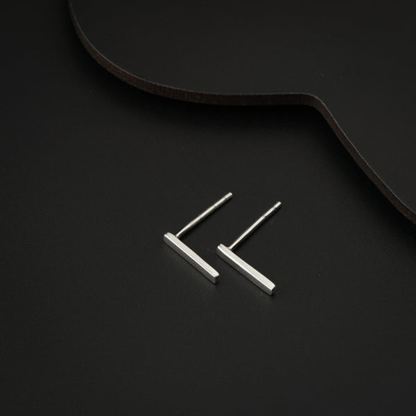 Tiny Silver Line Studs | 92.5 Silver