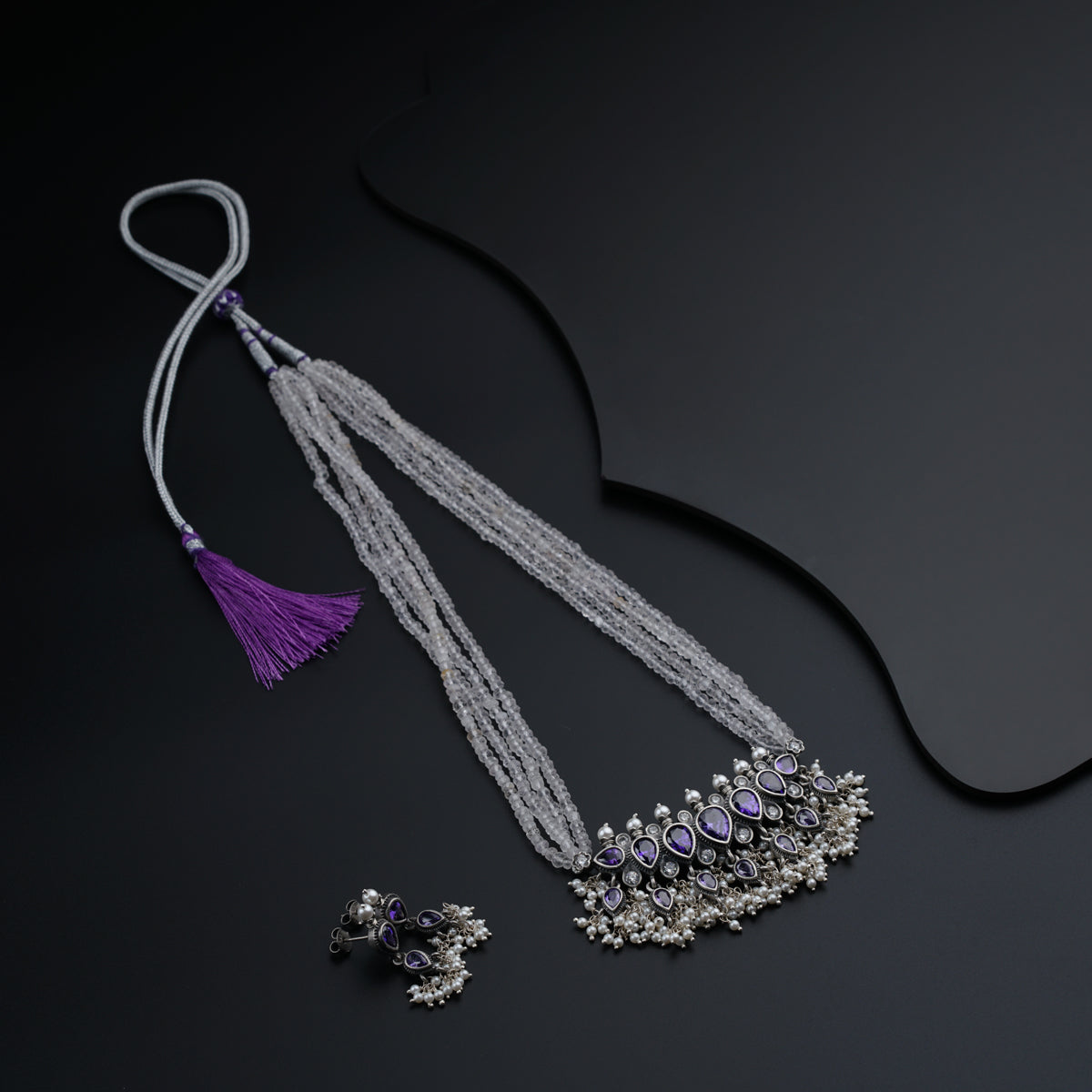 Classic Tanmani Set with Crystals