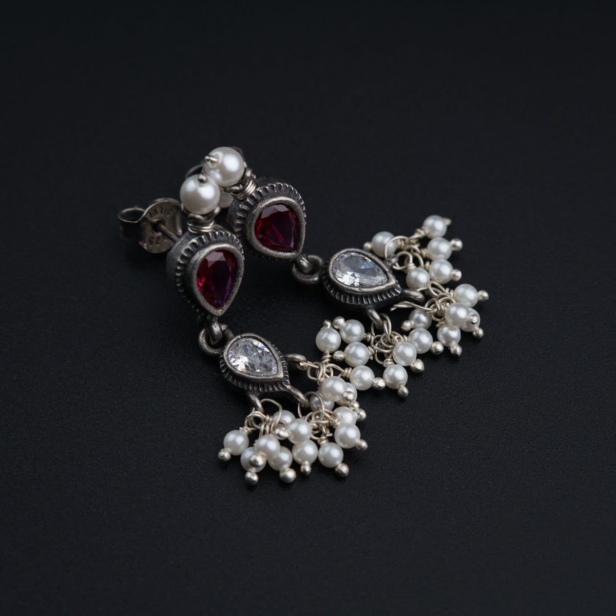 Classic Tanmani Set with Lab Made Ruby and High Quality Pearls