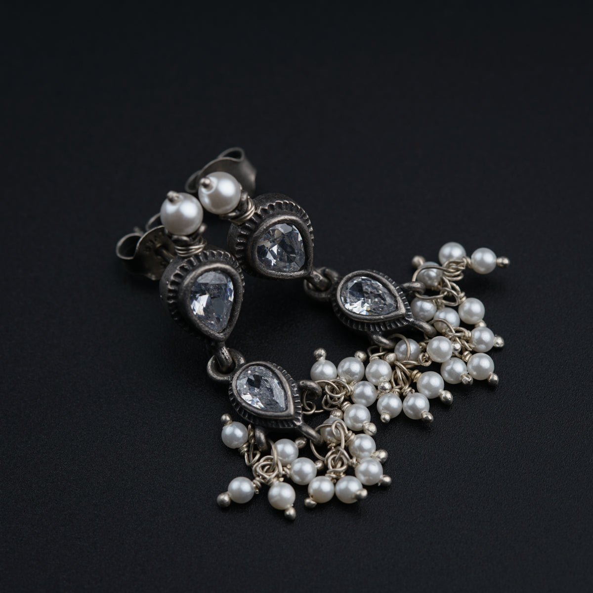 Classic Silver Tanmani Set with Pyrite