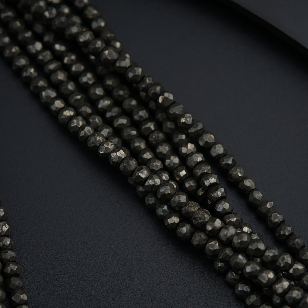 Classic Silver Tanmani Set with Pyrite
