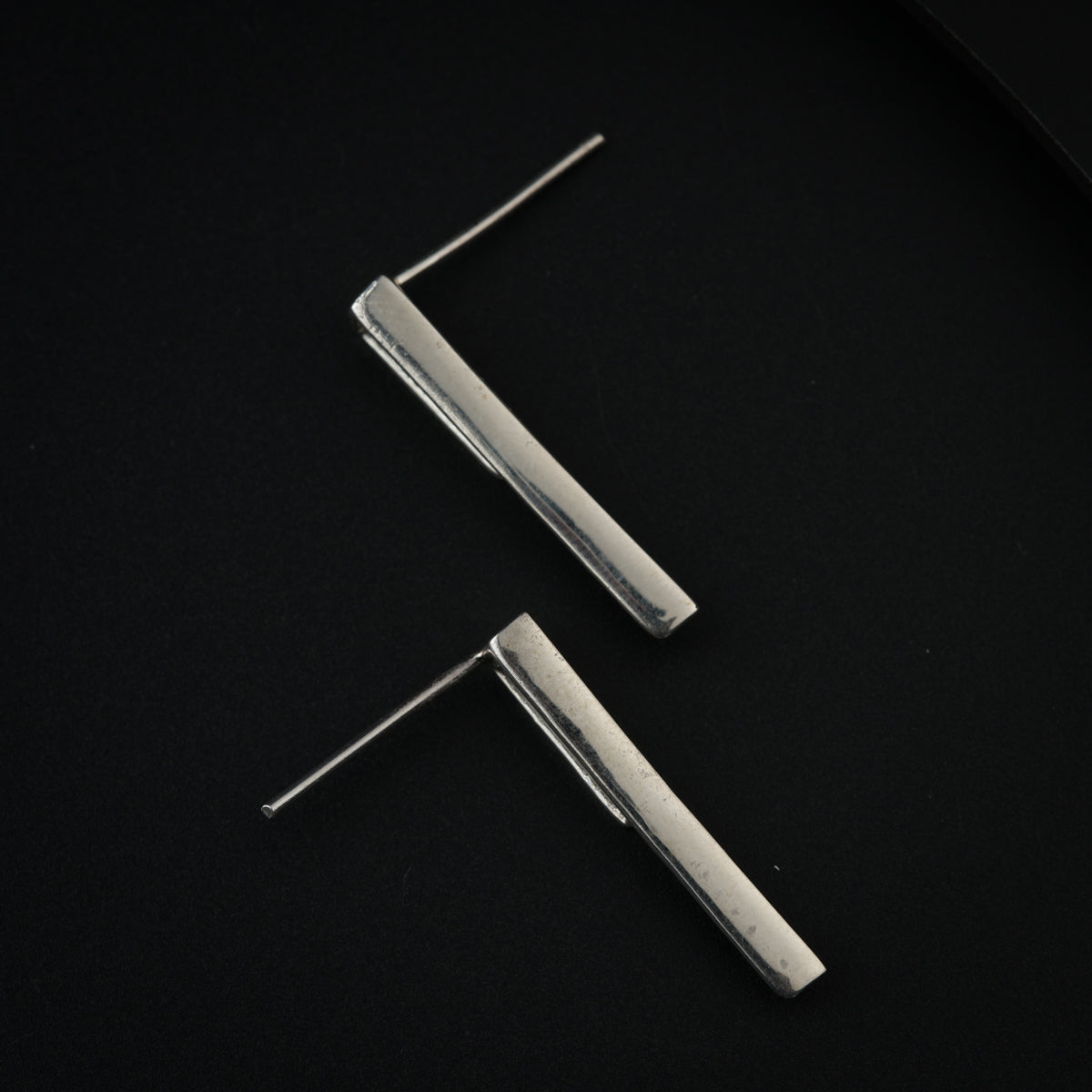 Silver Workwear Earrings : Asymmetric