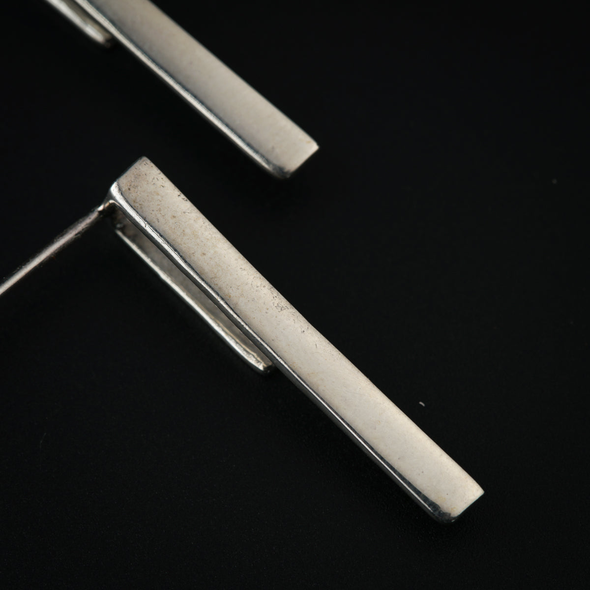 Silver Workwear Earrings : Asymmetric