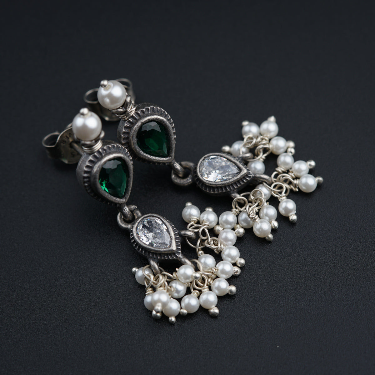 Classic Tanmani Set with Green Onyx and Pearls