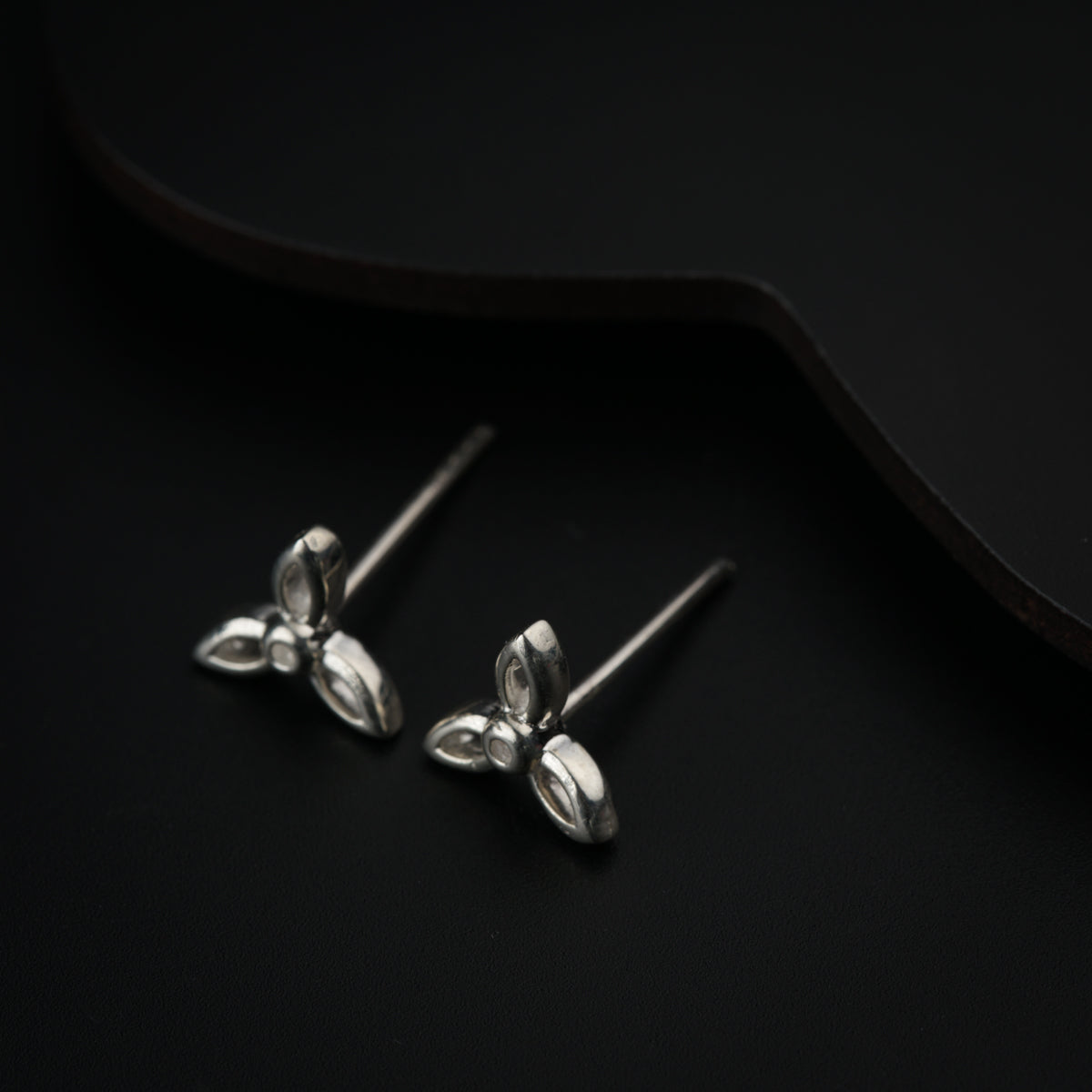 Silver Tiny Flower Earring , great for second piercing !