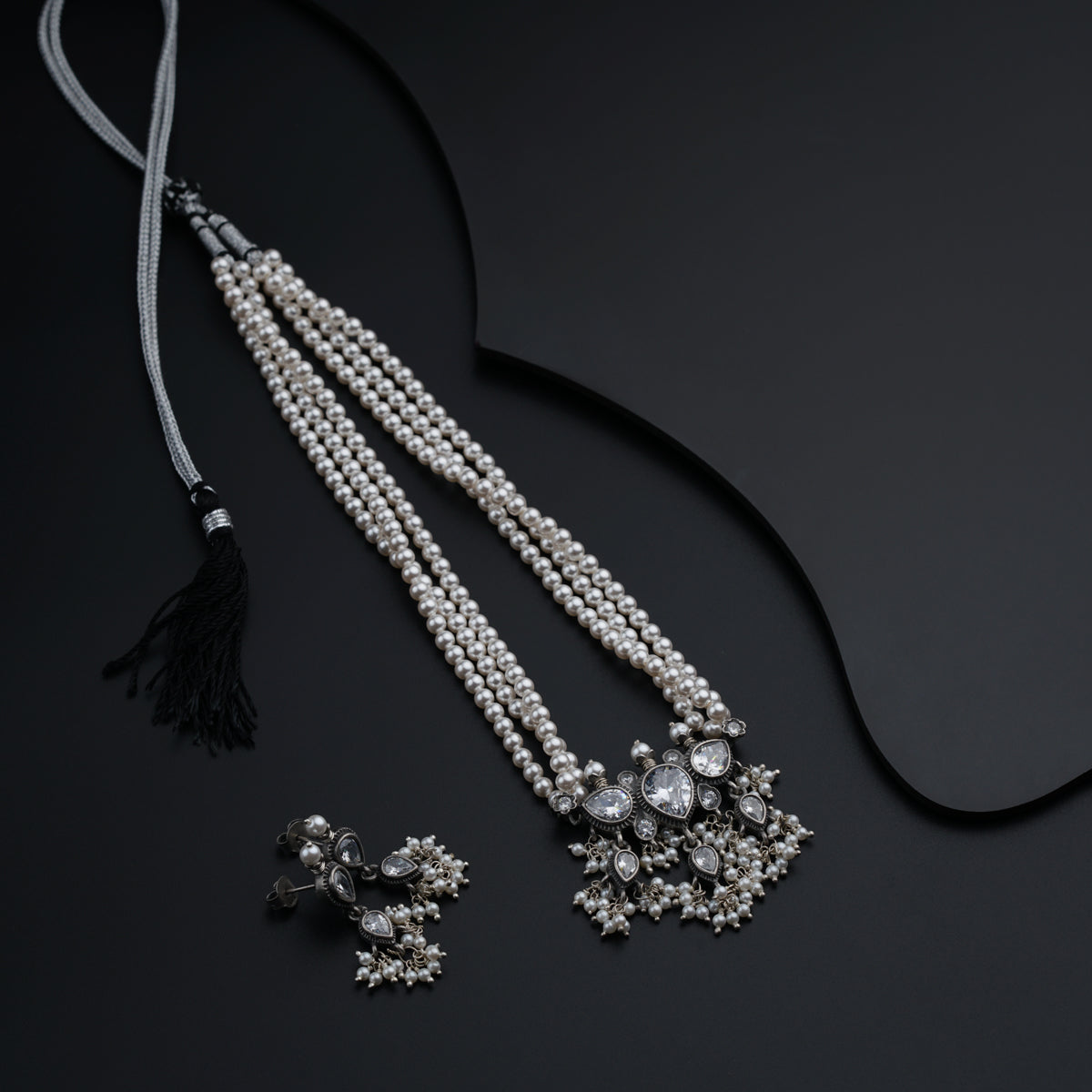 Classic Tanmani Set with High Quality Pearls