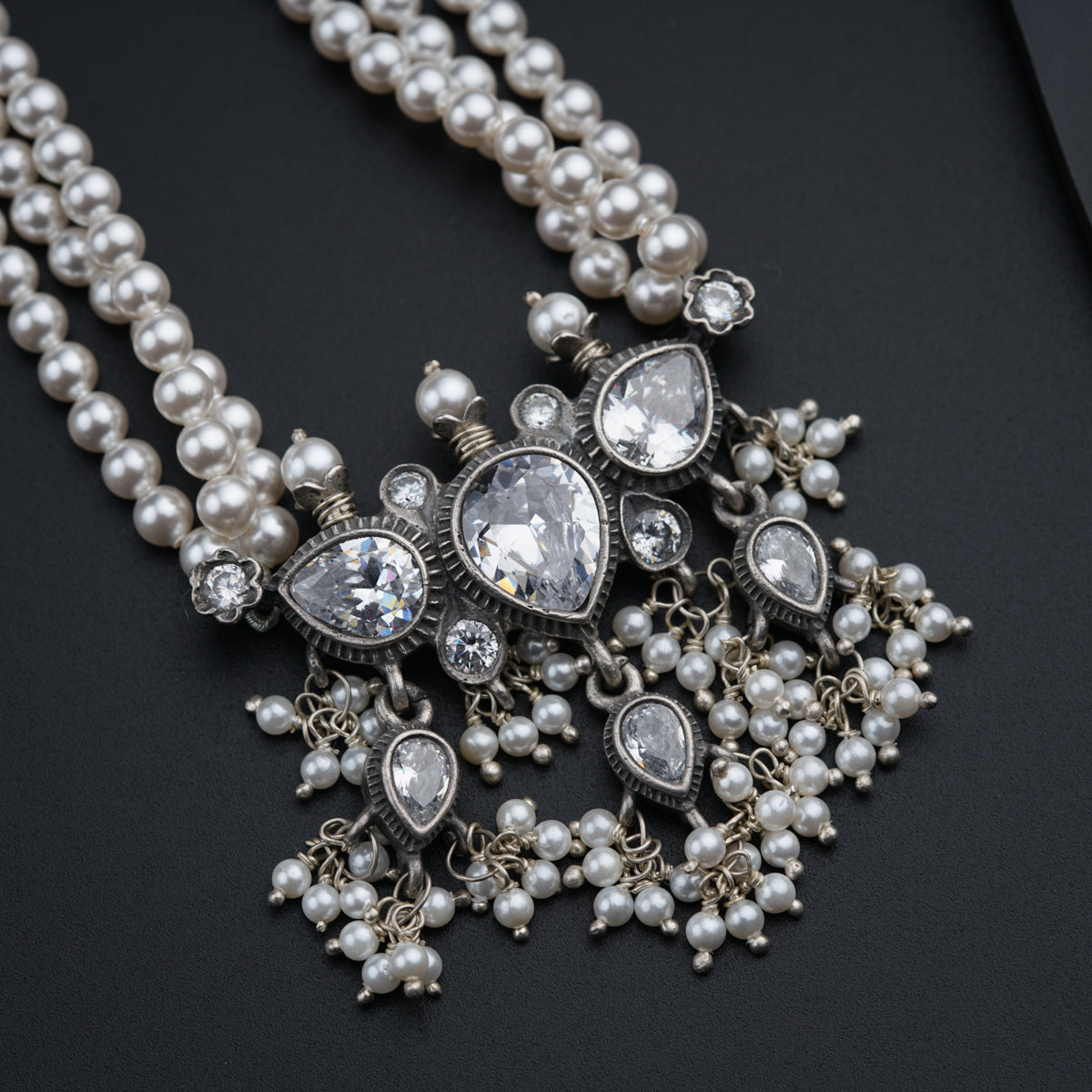 Classic Tanmani Set with High Quality Pearls