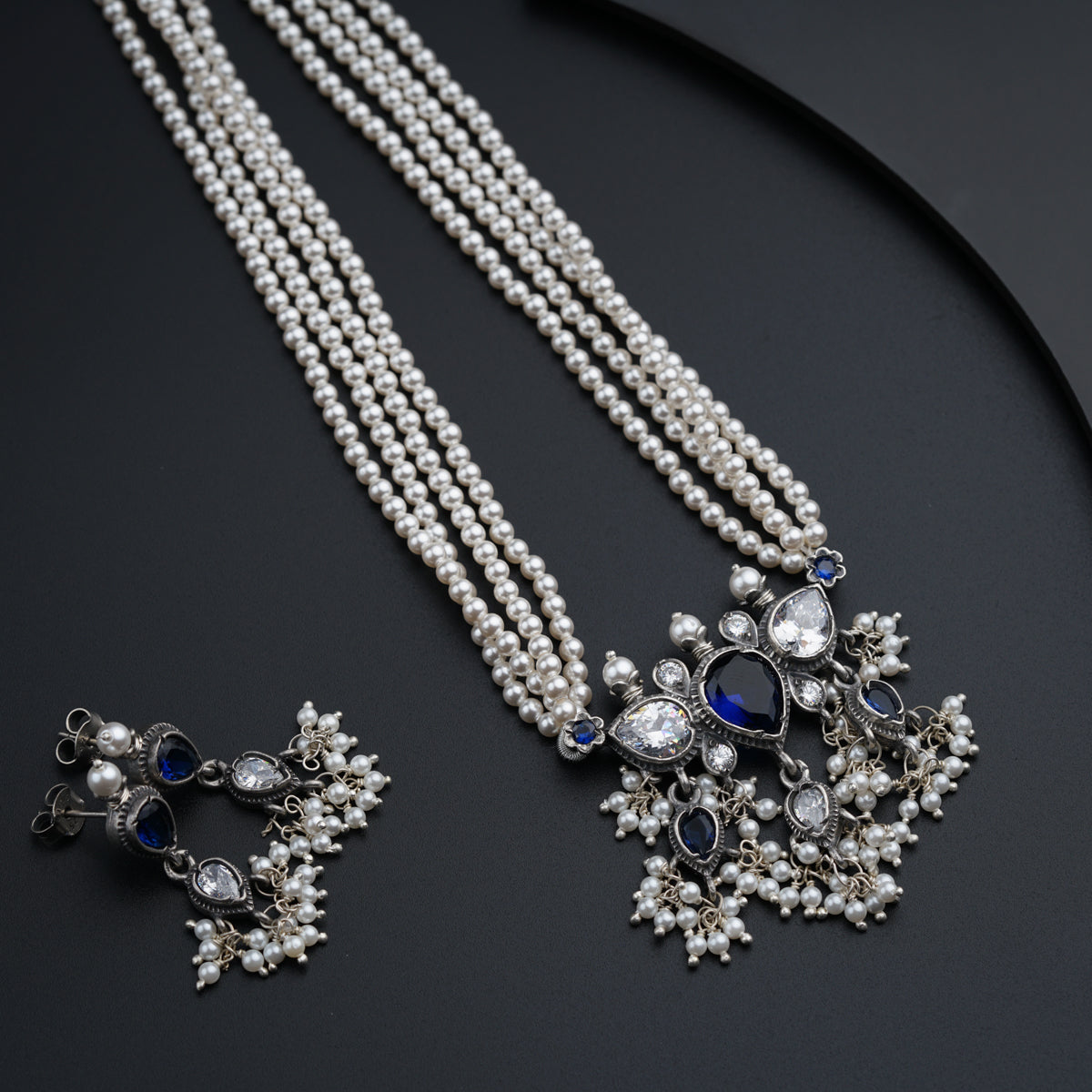 Classic Tanmani Set with High Quality Pearls