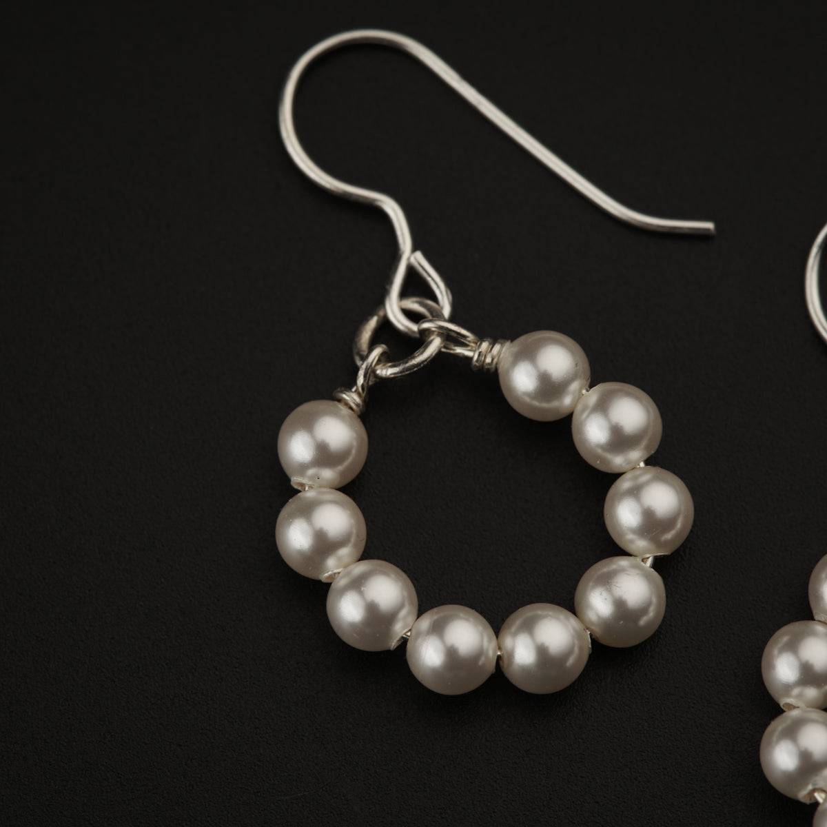 Silver Earring with Pearls