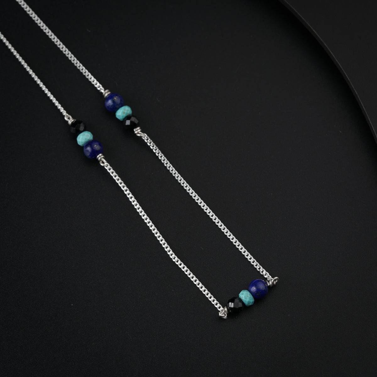 Silver Chain Necklace (Evil Eye)