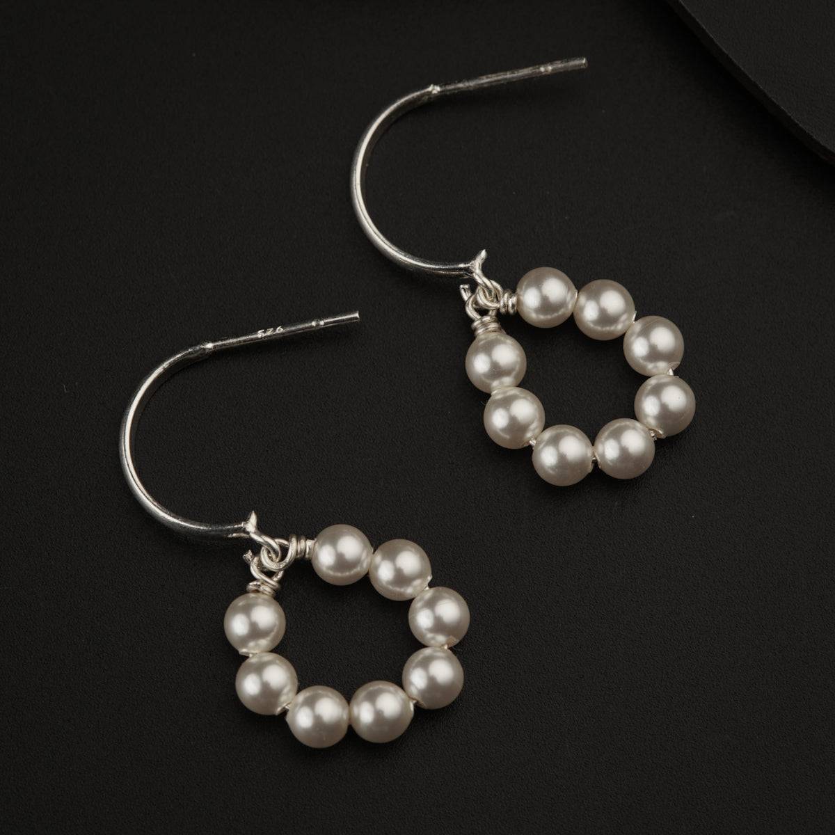 Silver Pearl Earrings
