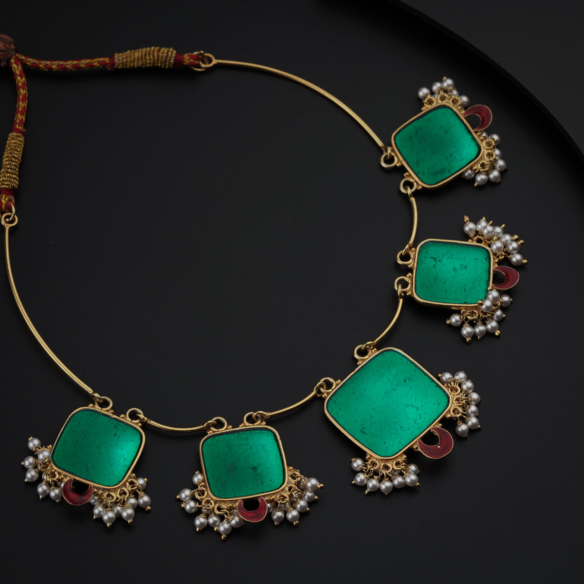 Handmade Meenakari Set|  92.5 Silver | 22K Gold Plated