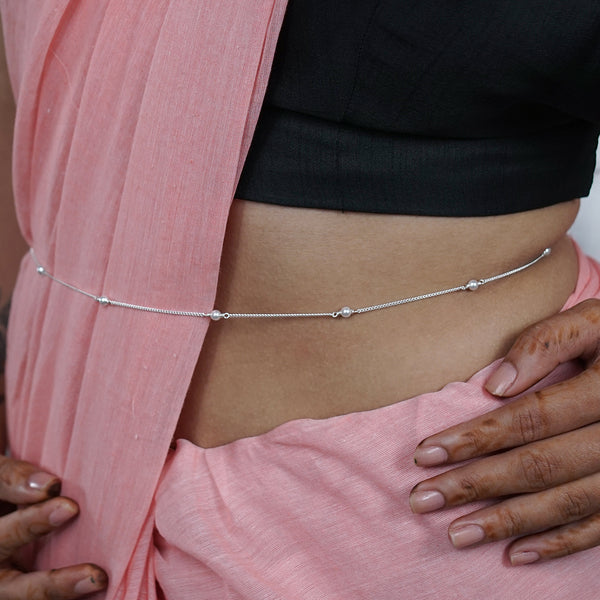 pearl waist chain for festive wear