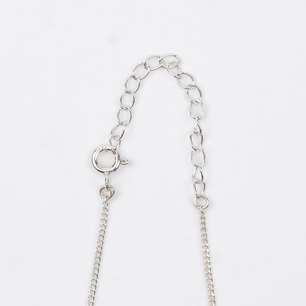 Moha Maya Shiny Silver Beads Necklace with Pearls