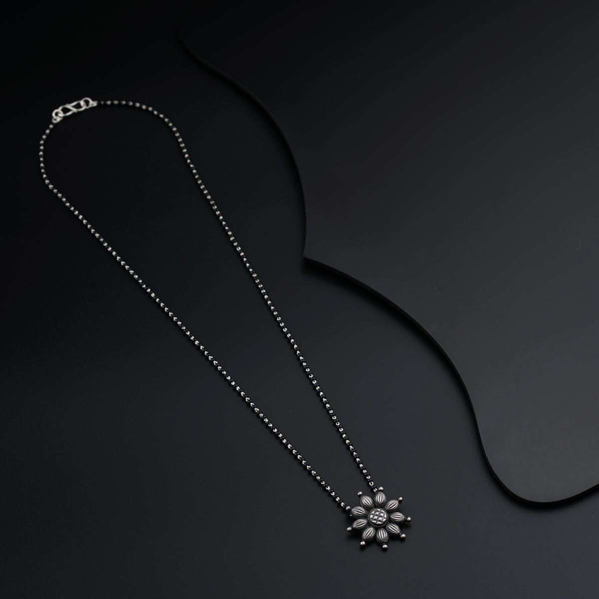 Handmade Silver Rakhi Pendant Mangalsutra