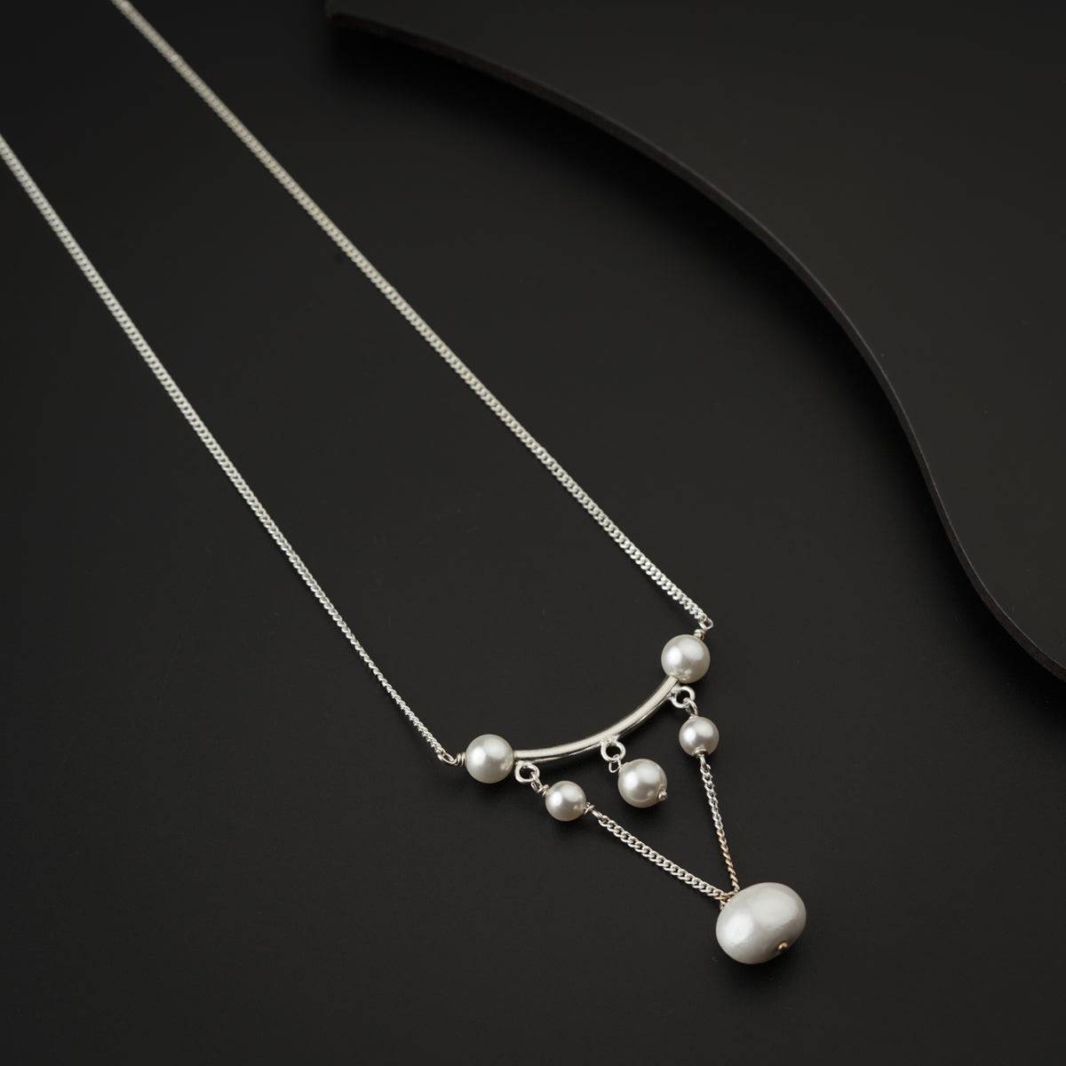 Pearls Silver Necklace